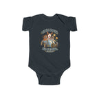 Infant Bodysuit - "Little Racer, Big Blessing" Vintage Baby Onesie