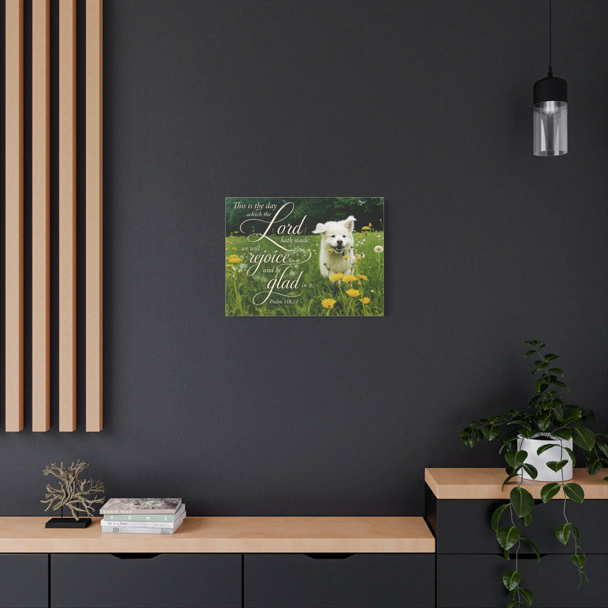 Rejoice Puppy - Canvas