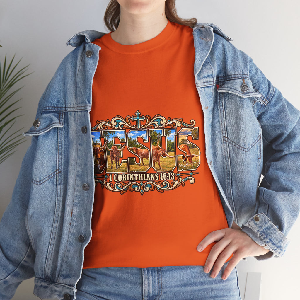 Jesus Longhorn - Shirt