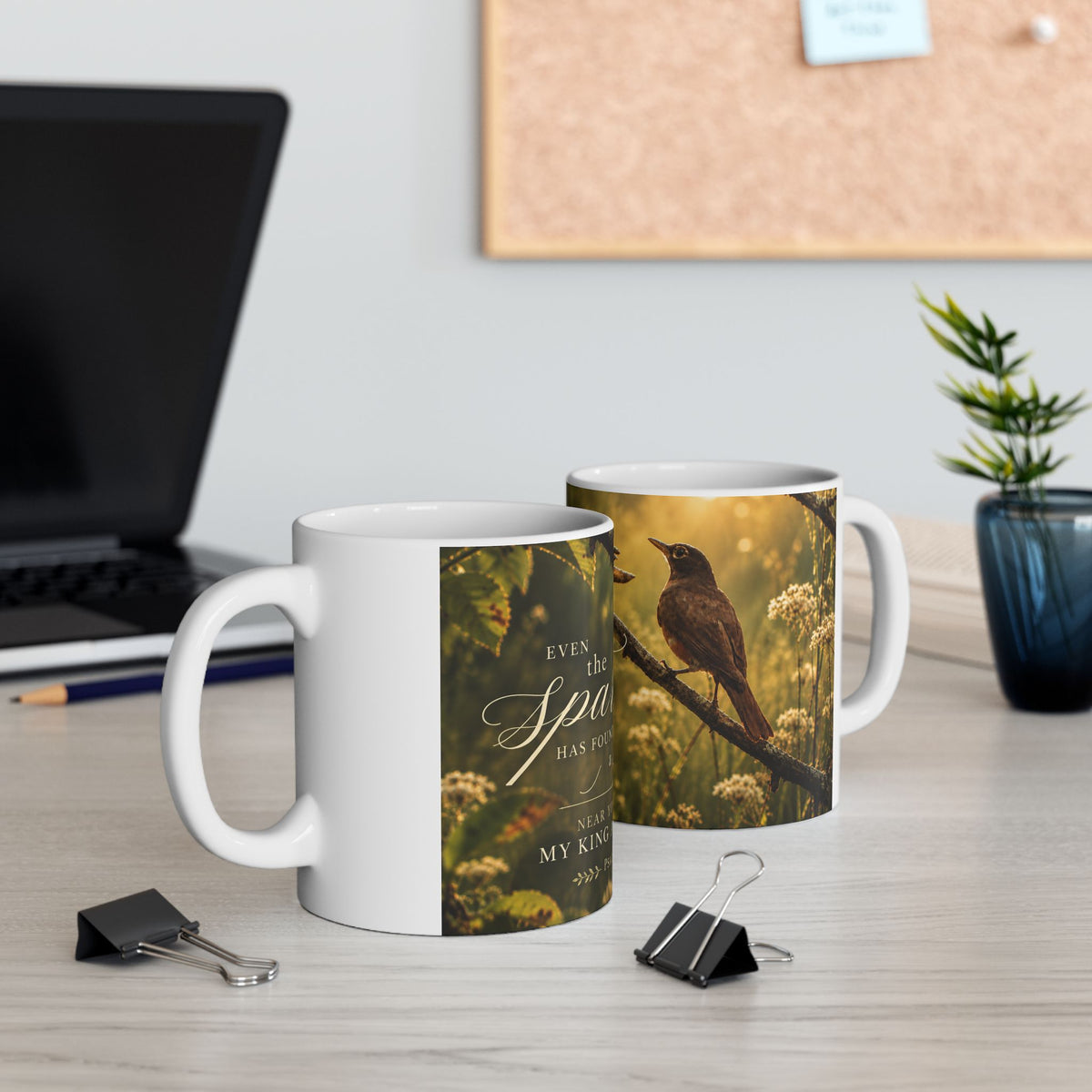 Near Your Altars Bird - Mug