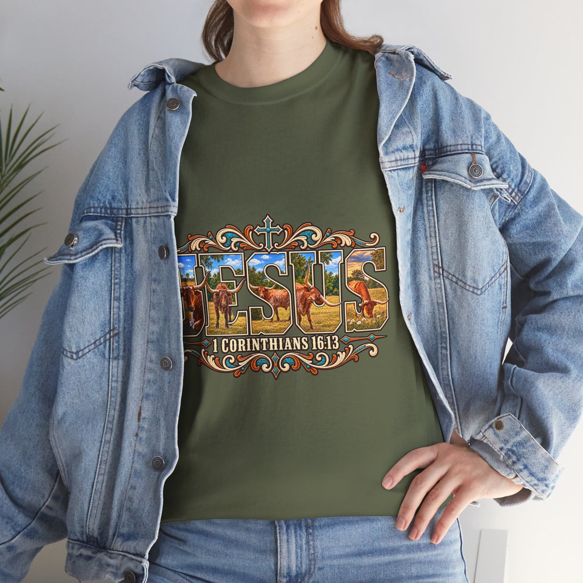 Jesus Longhorn - Shirt