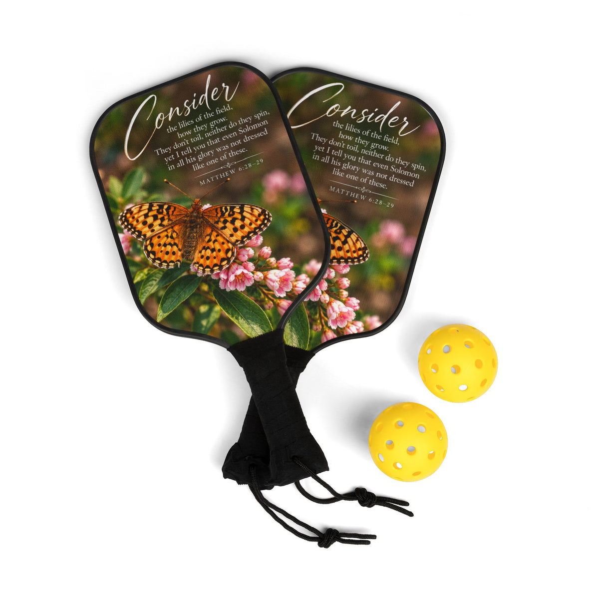 Consider the Flowers - Pickleball Paddle Set