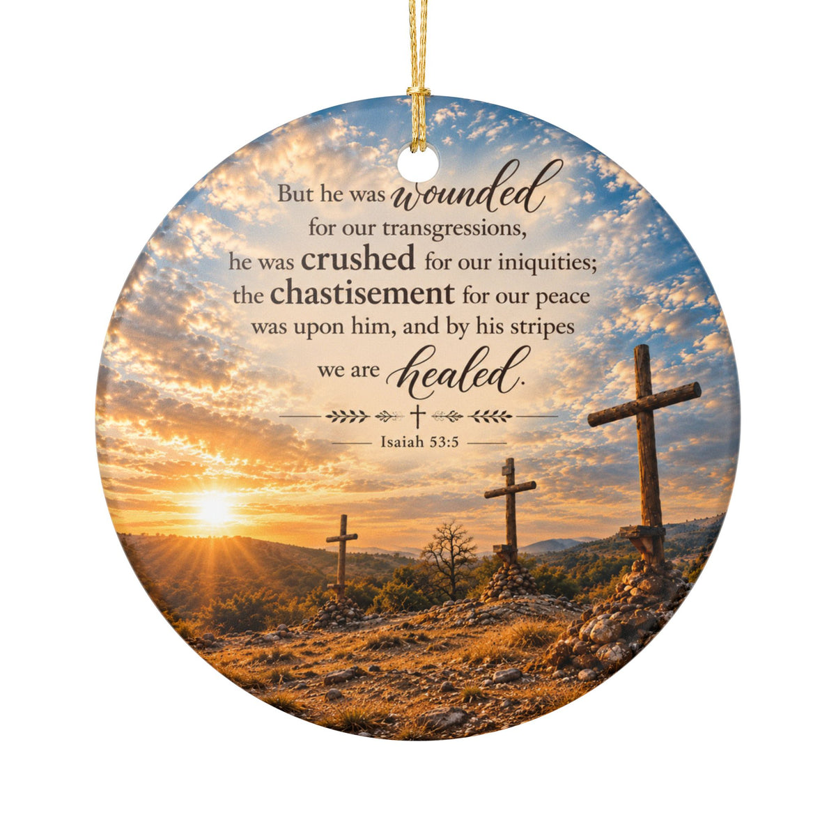 By His Stripes - Ornament
