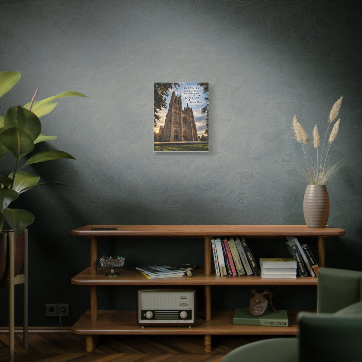 Be Still Before Him Cathedral - Canvas