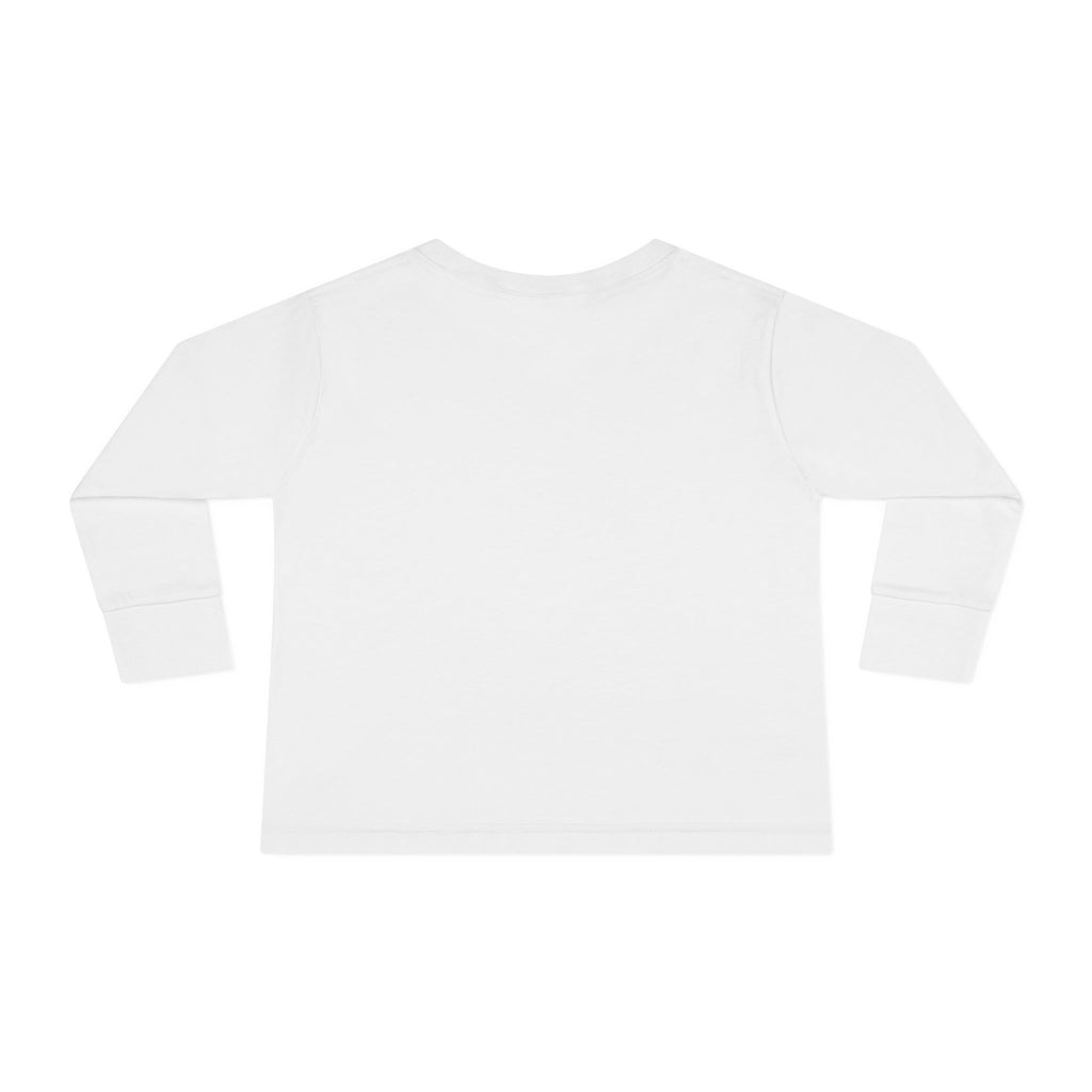 Toddler Long Sleeve Tee — "God Goes With Me" Dino Faith Shirt