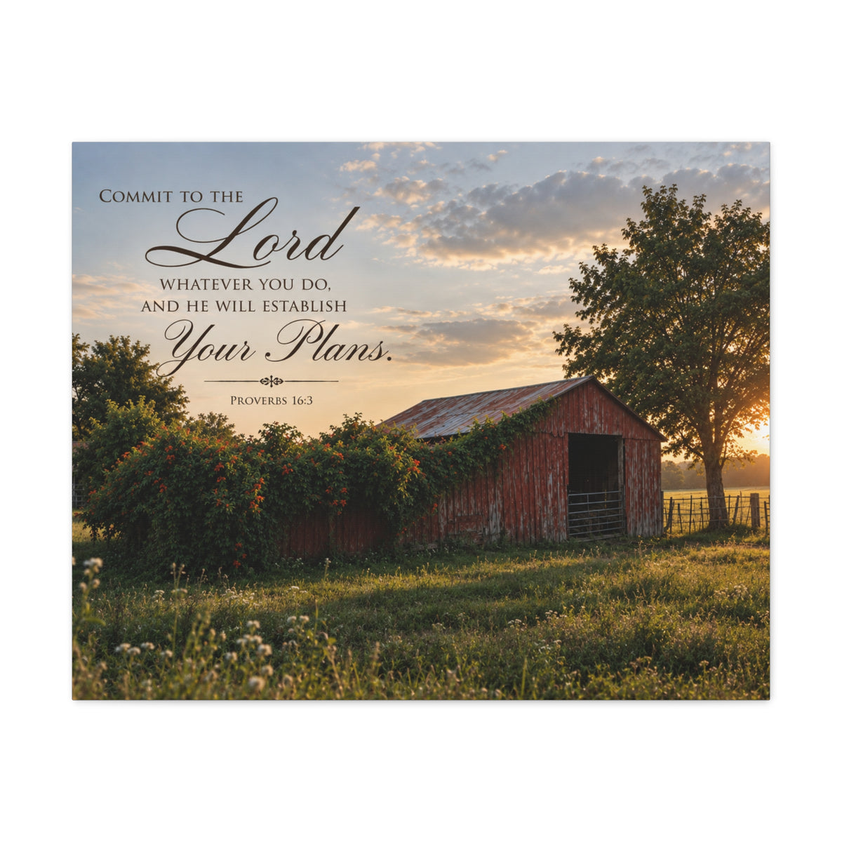 Established by Him - Canvas