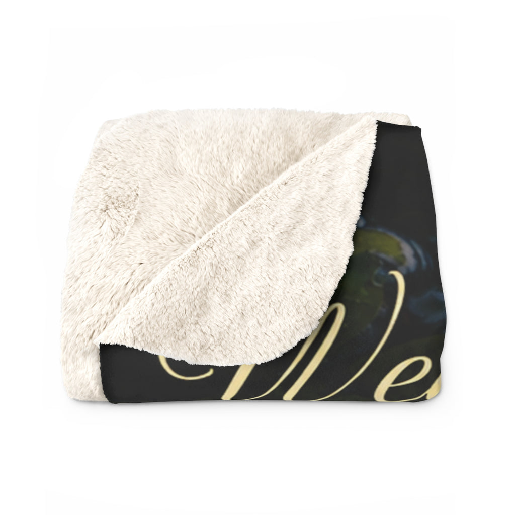 Sherpa Blanket – "Weeping may endure for a night, but joy cometh in the morning" (Psalm 30:5) Inspirational Floral Throw
