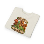 Toddler Sweatshirt - 'Let Everything That Has Breath Praise the Lord' Cute Dinosaur Bible Verse Crewneck