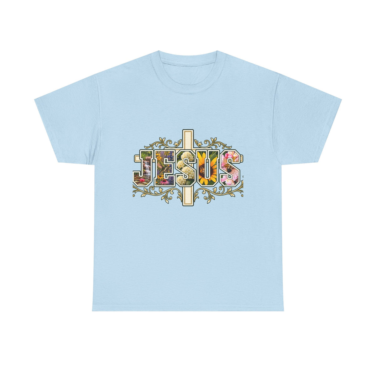 Jesus Floral -Shirt