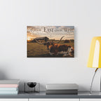 As Far As the East Longhorn - Canvas
