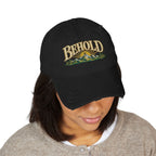 Behold Embroidered Distressed Dad Hat - Mountain Sunrise Baseball Cap