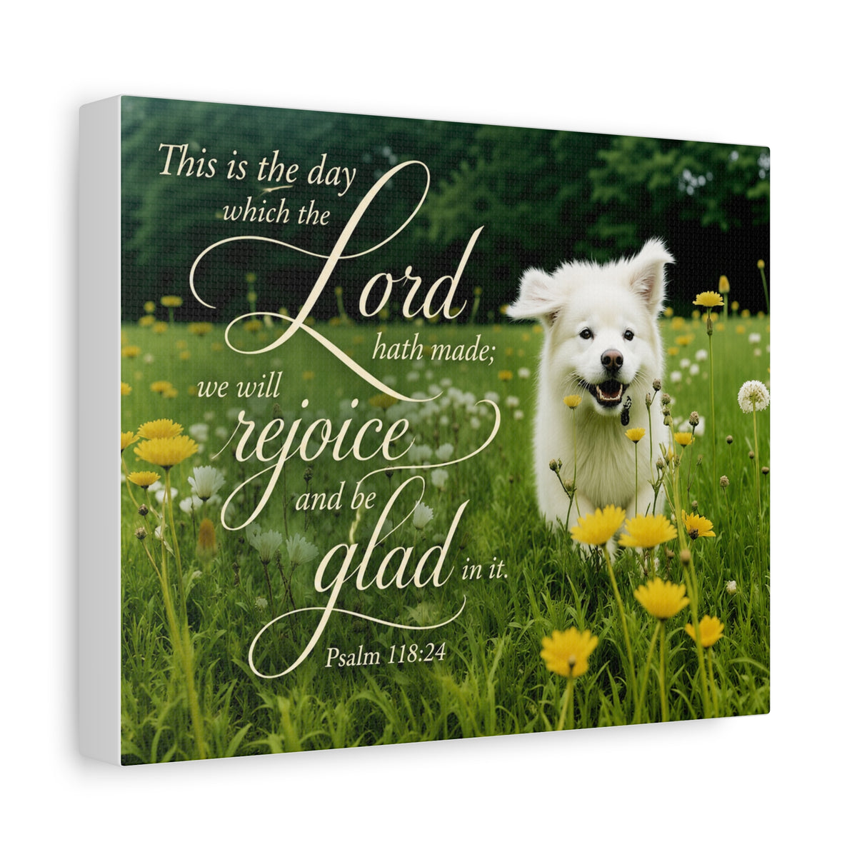 Rejoice Puppy - Canvas
