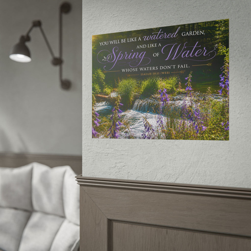 Purple waterfall | Poster
