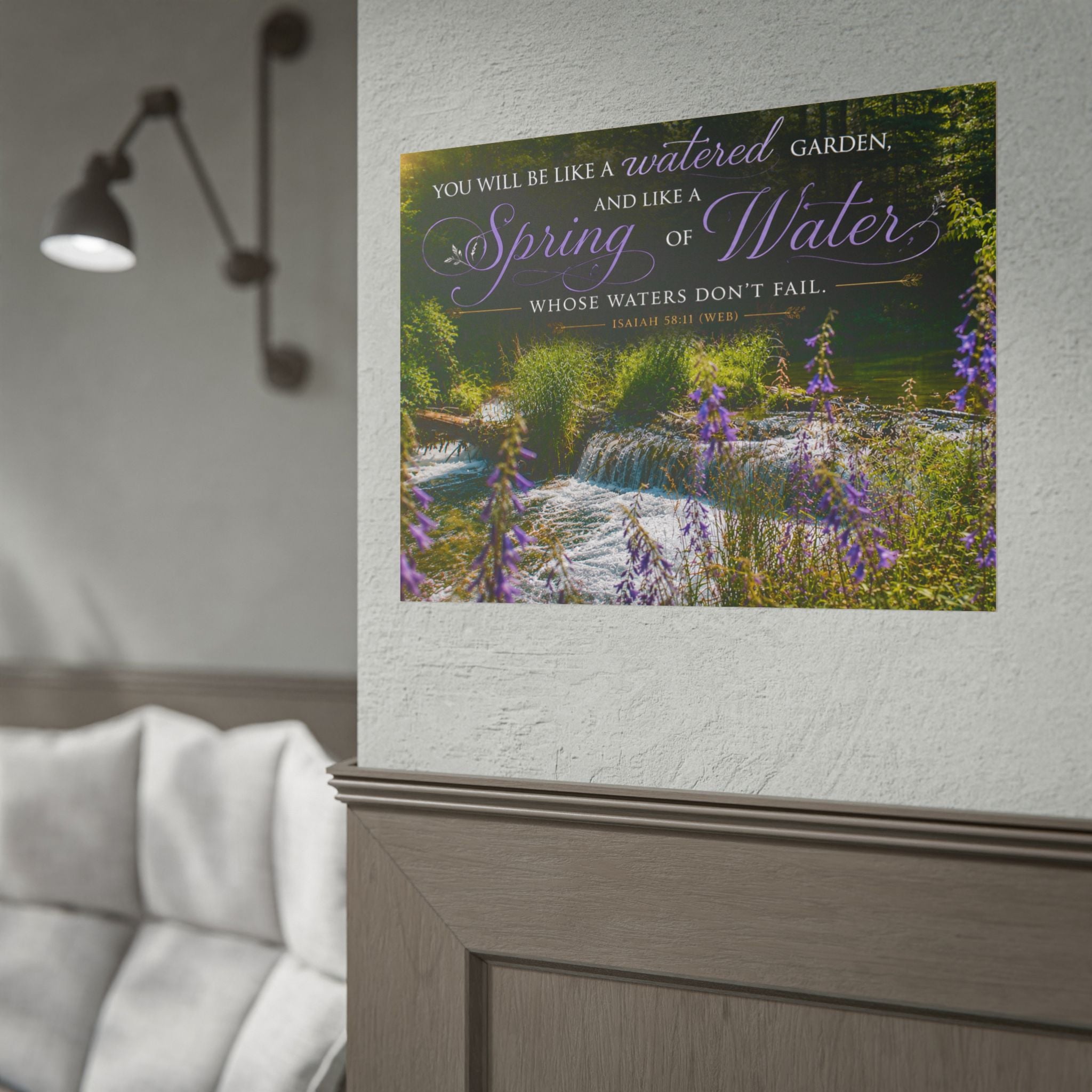 Purple waterfall | Poster