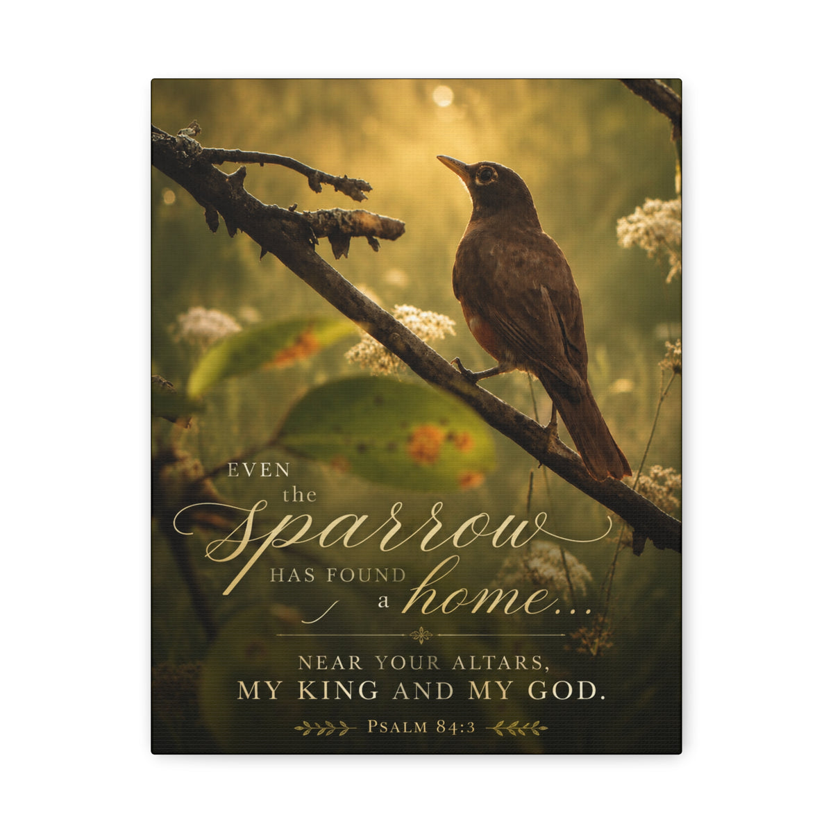 Near Your Altars Bird -Canvas