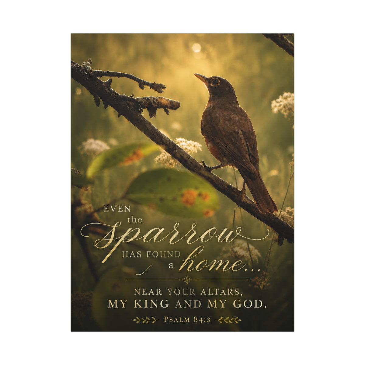 Near Your Altars Bird -Canvas