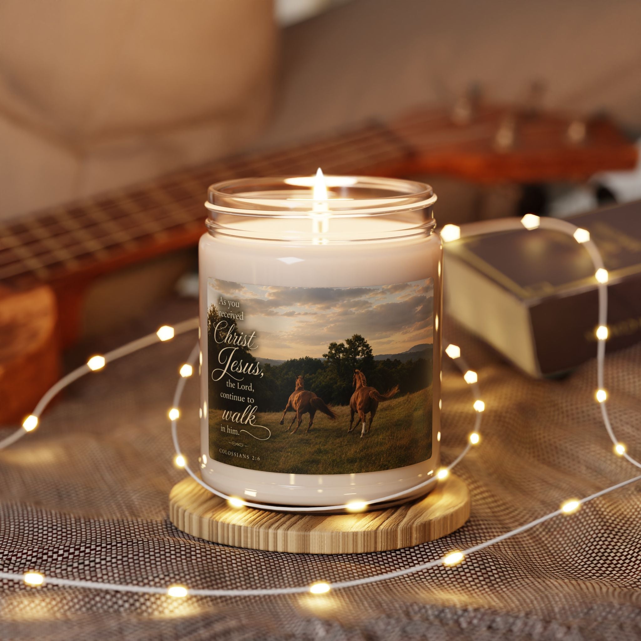Walk in Him. | Candle
