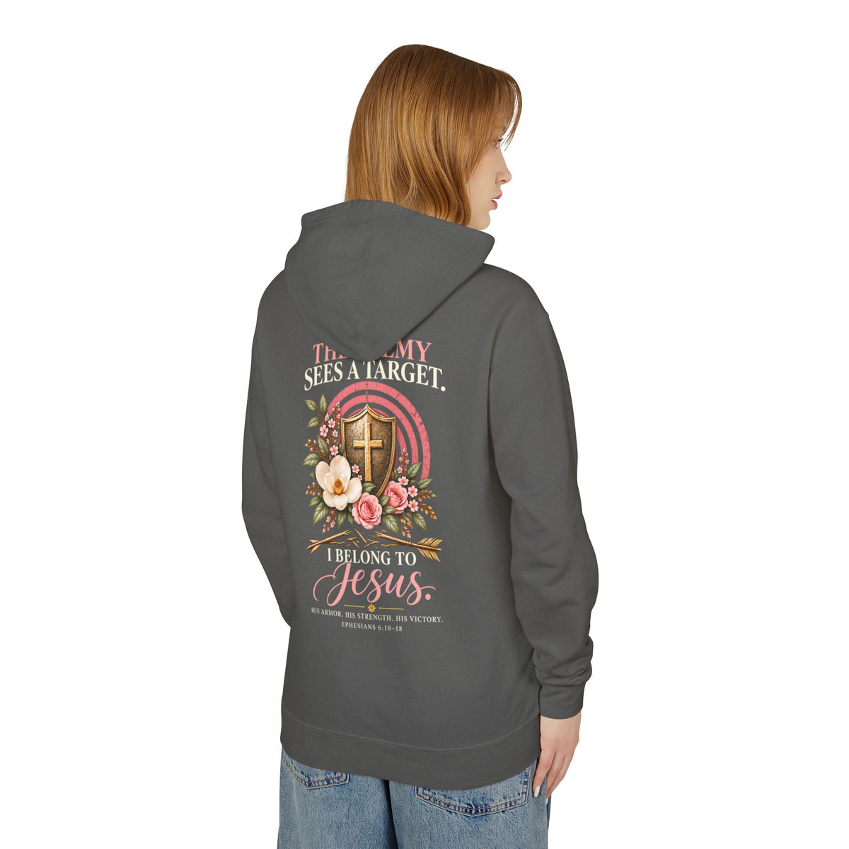I Bear His Name - Women's Lightweight Hooded Sweatshirt
