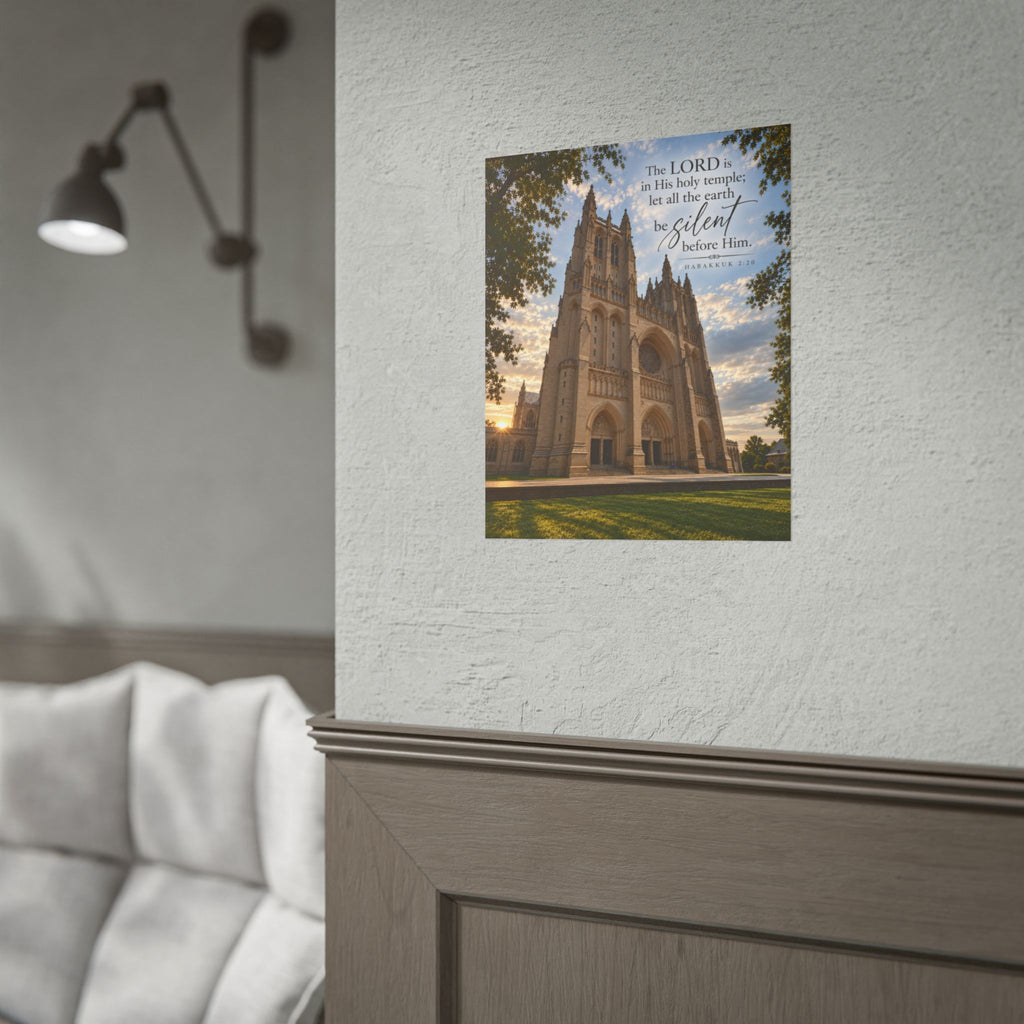 Be Still Before Him Cathedral - Poster