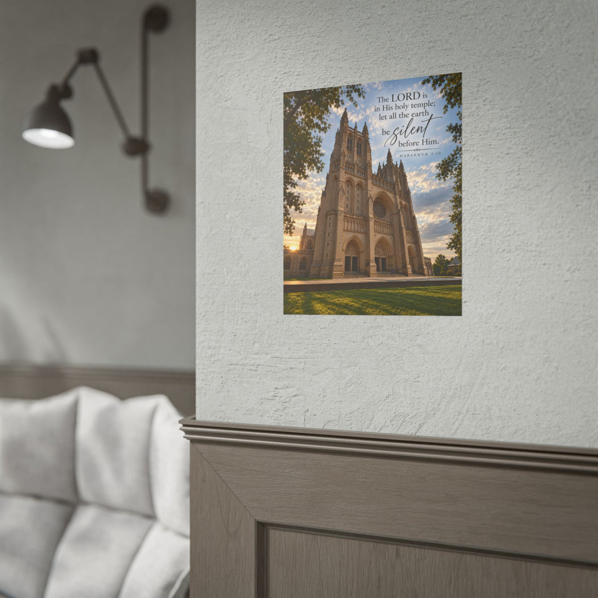 Be Still Before Him Cathedral - Poster