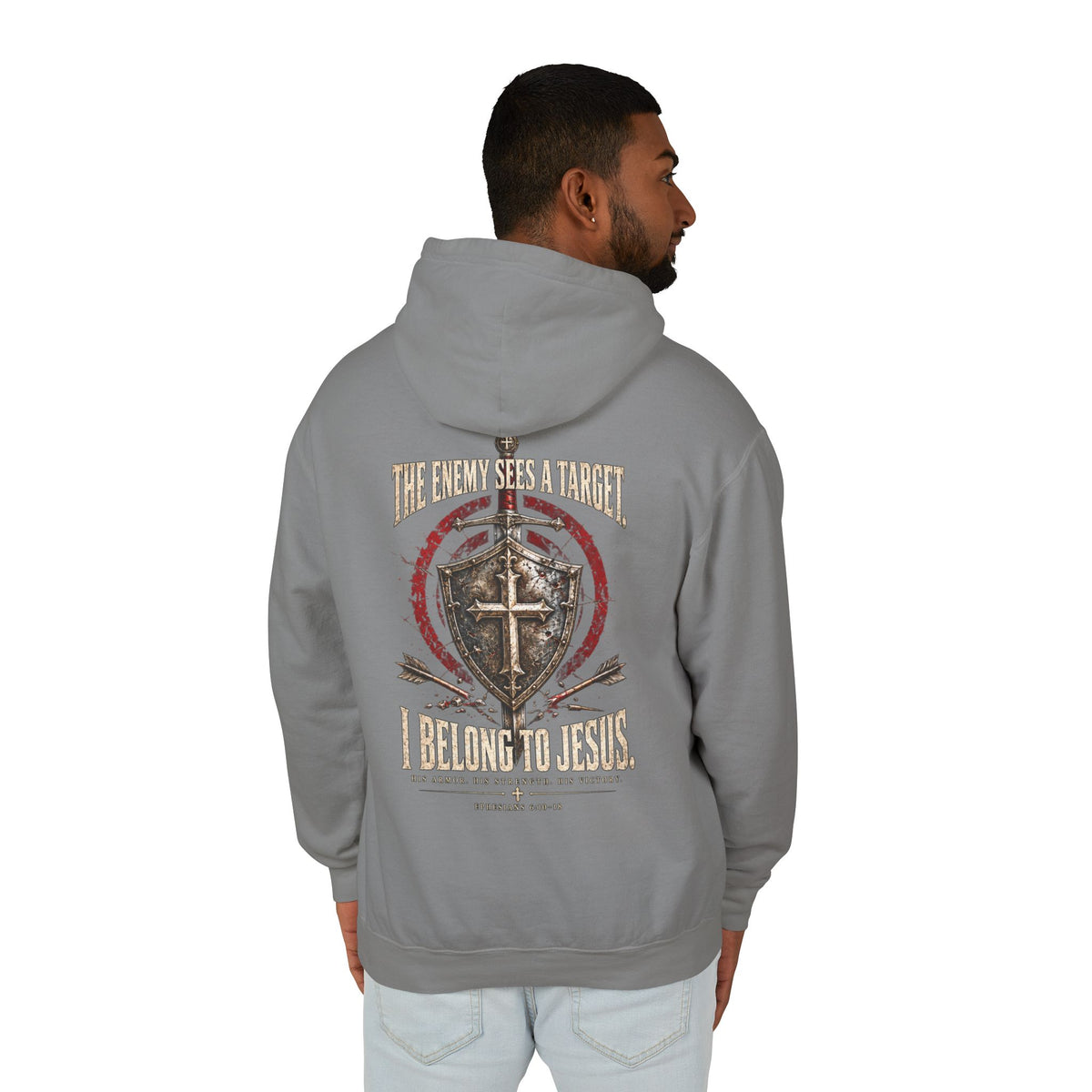 I Bear His Name - Men's Lightweight Hooded Sweatshirt