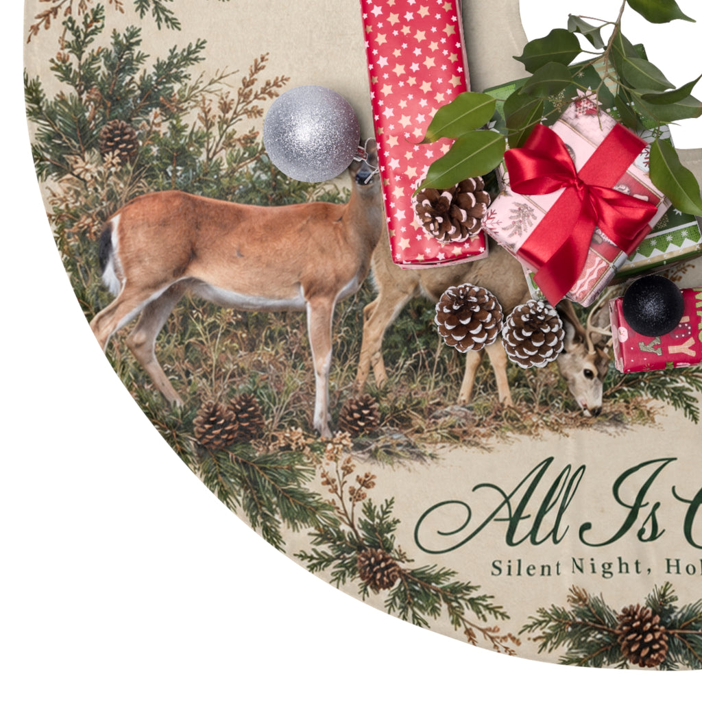All Is Calm - Christmas Tree Skirt