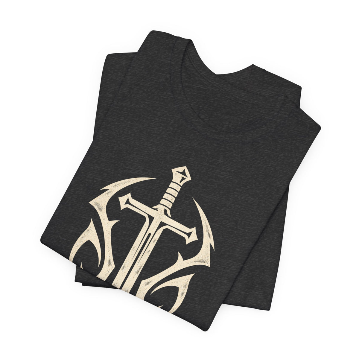 Christian Sword T-Shirt — Be Watchful, Stand Firm Bible Verse Tee