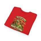 Toddler Sweatshirt - 'Let Everything That Has Breath Praise the Lord' Cute Dinosaur Bible Verse Crewneck