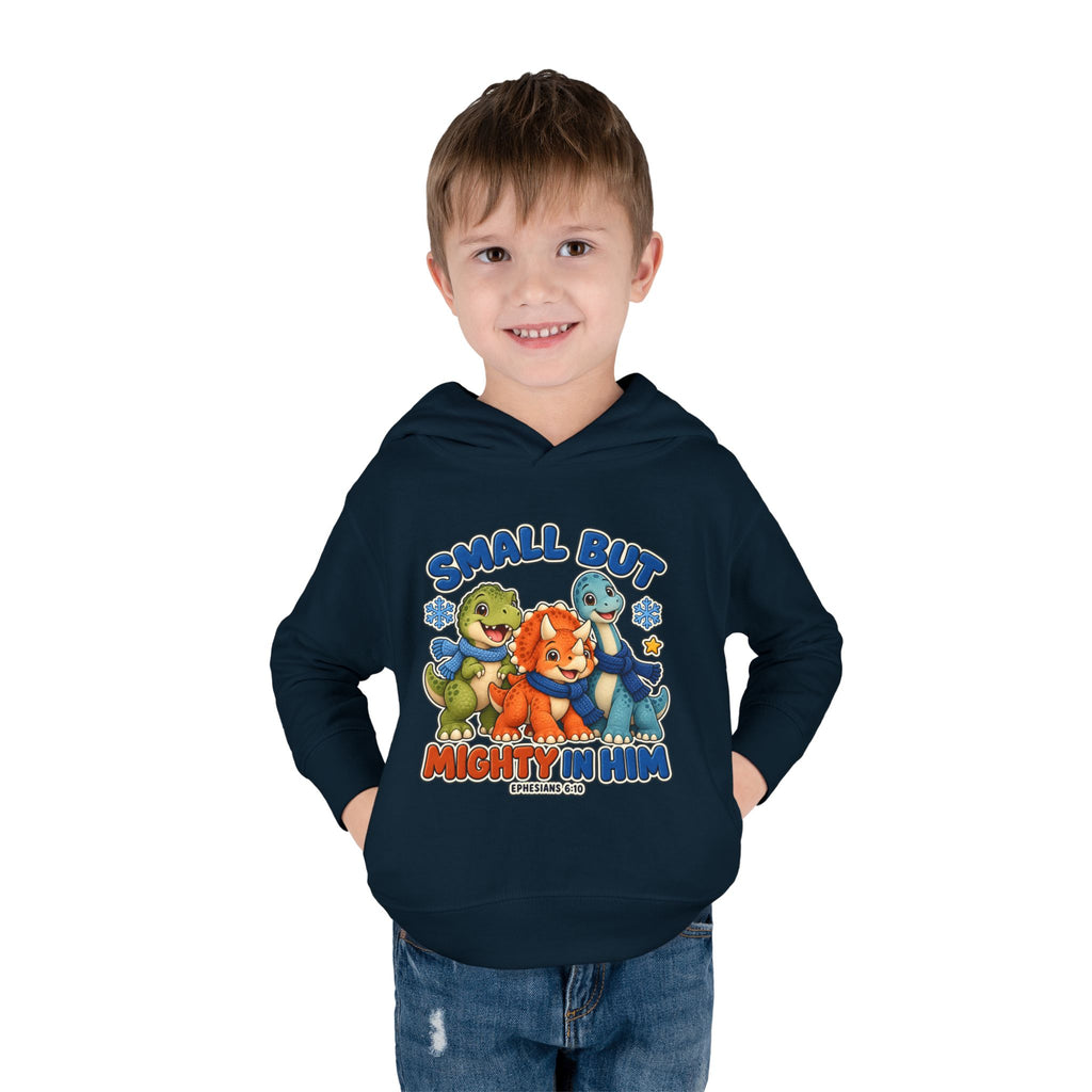 Toddler Hoodie - "Small But Mighty" Dino Pullover