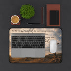 By His Stripes - Desk Pad