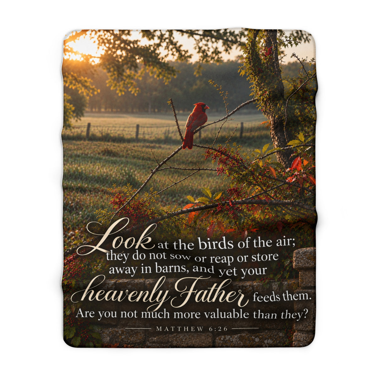 Fed by the Father Cardinal - Blanket