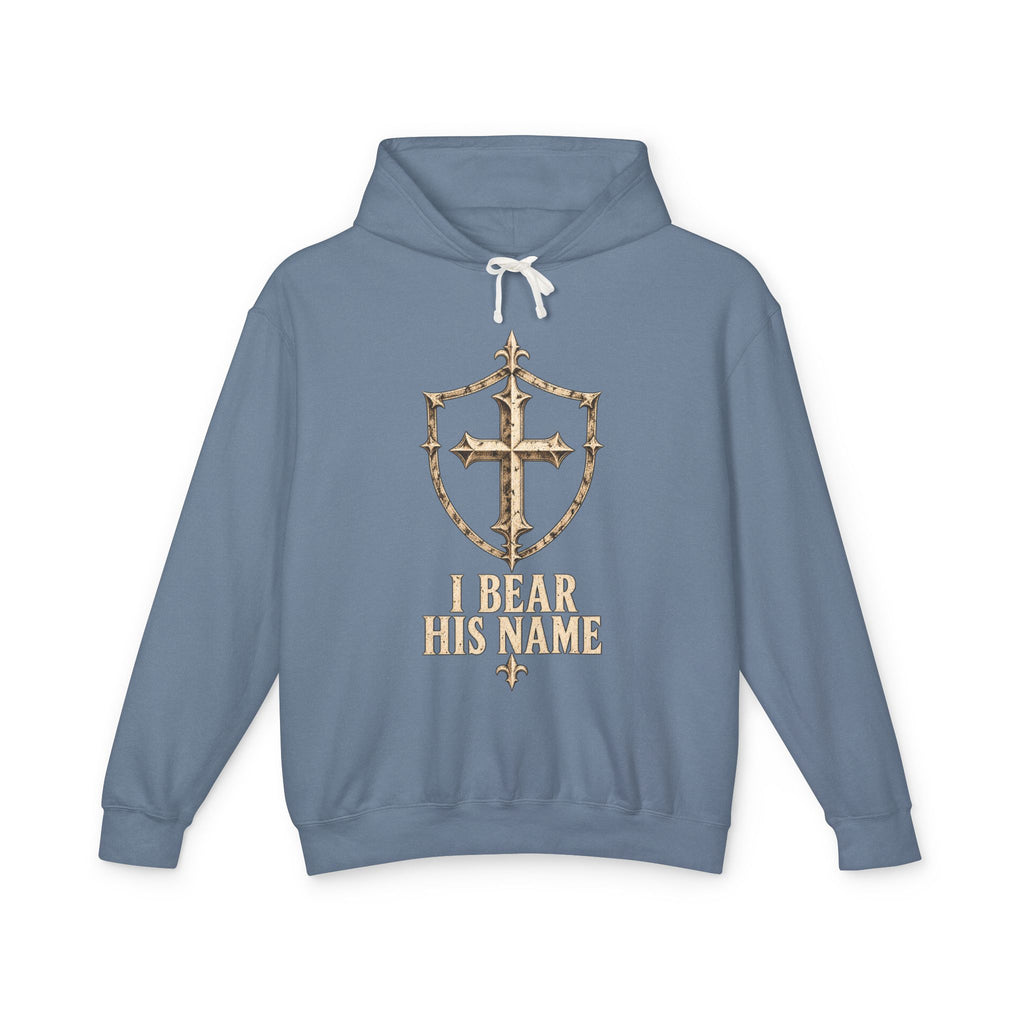 I Bear His Name - Men's Lightweight Hooded Sweatshirt
