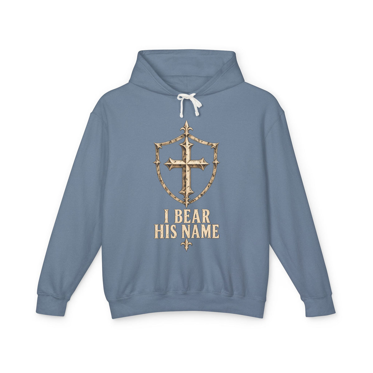 I Bear His Name - Men's Lightweight Hooded Sweatshirt