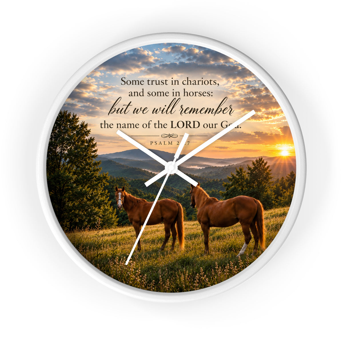 Remember the Name Horses - Wall Clock