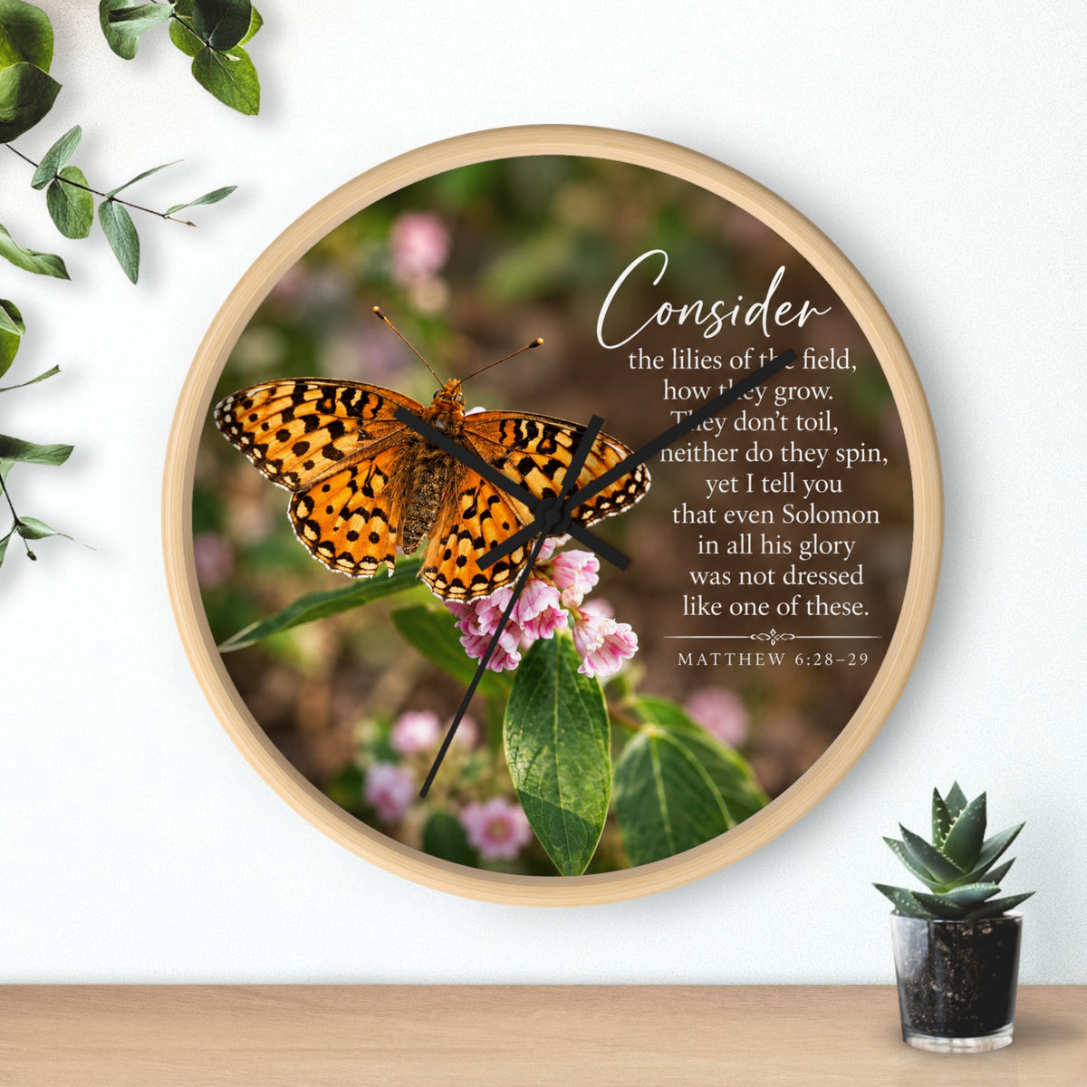 Consider the Flowers - Clock