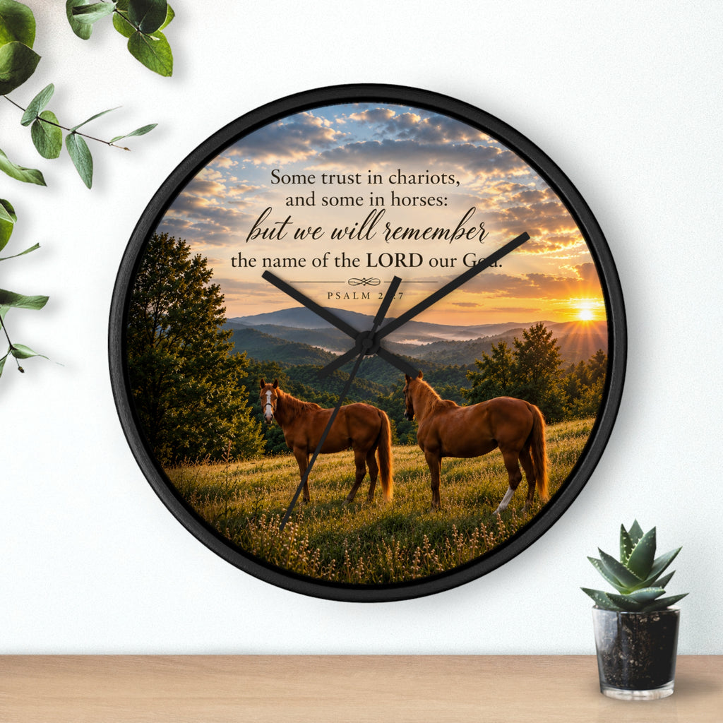 Remember the Name Horses - Wall Clock