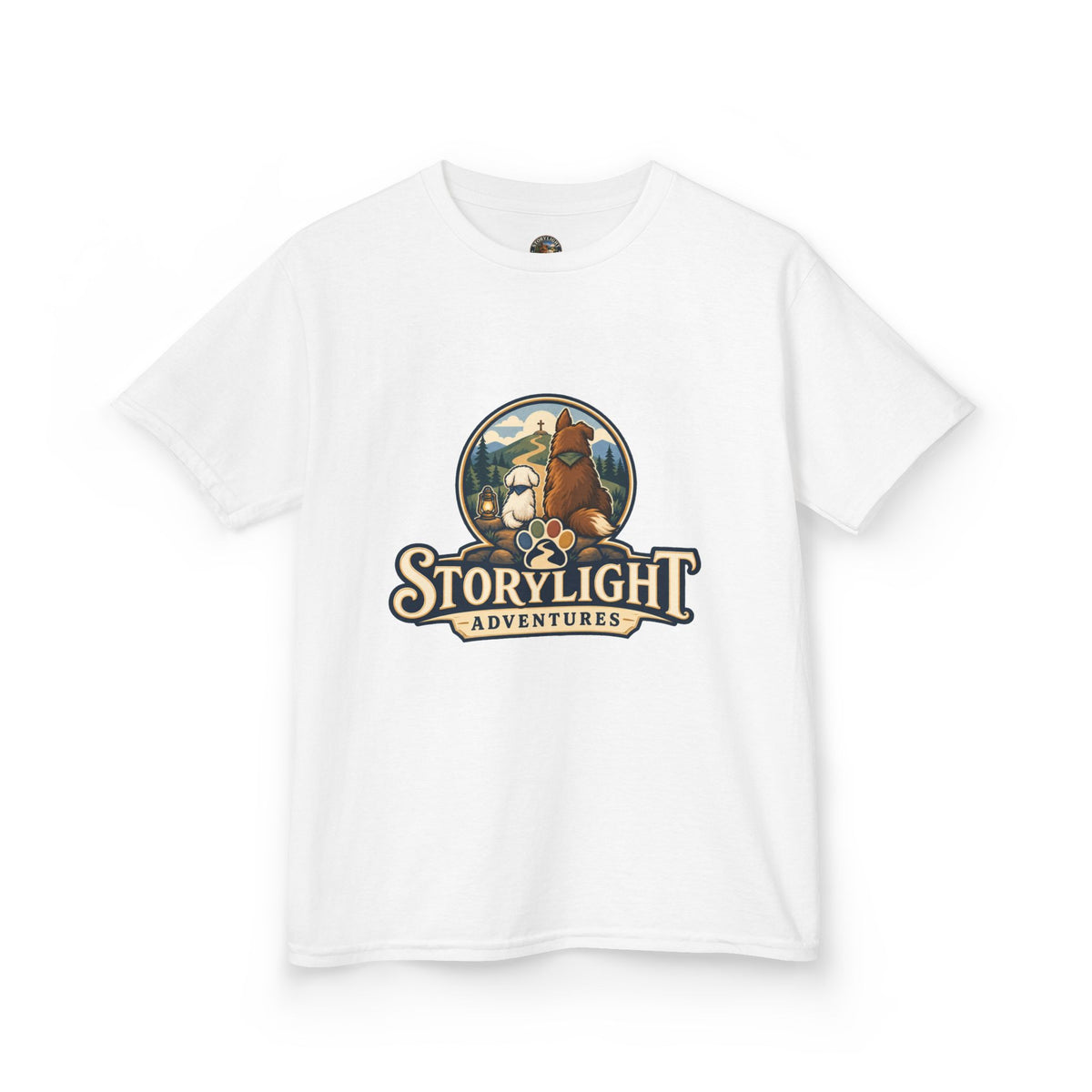 Kids T‑Shirt — "Storylight Adventures" Logo Tee for Kids | Cute Outdoor Adventure Shirt