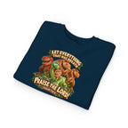 Toddler Sweatshirt - 'Let Everything That Has Breath Praise the Lord' Cute Dinosaur Bible Verse Crewneck
