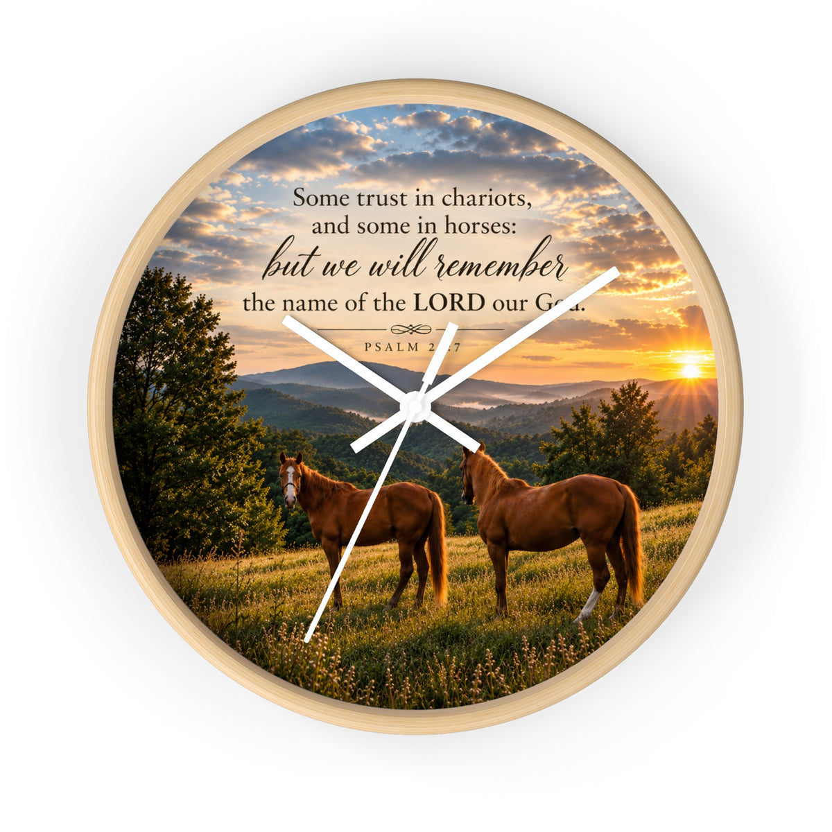Remember the Name Horses - Wall Clock