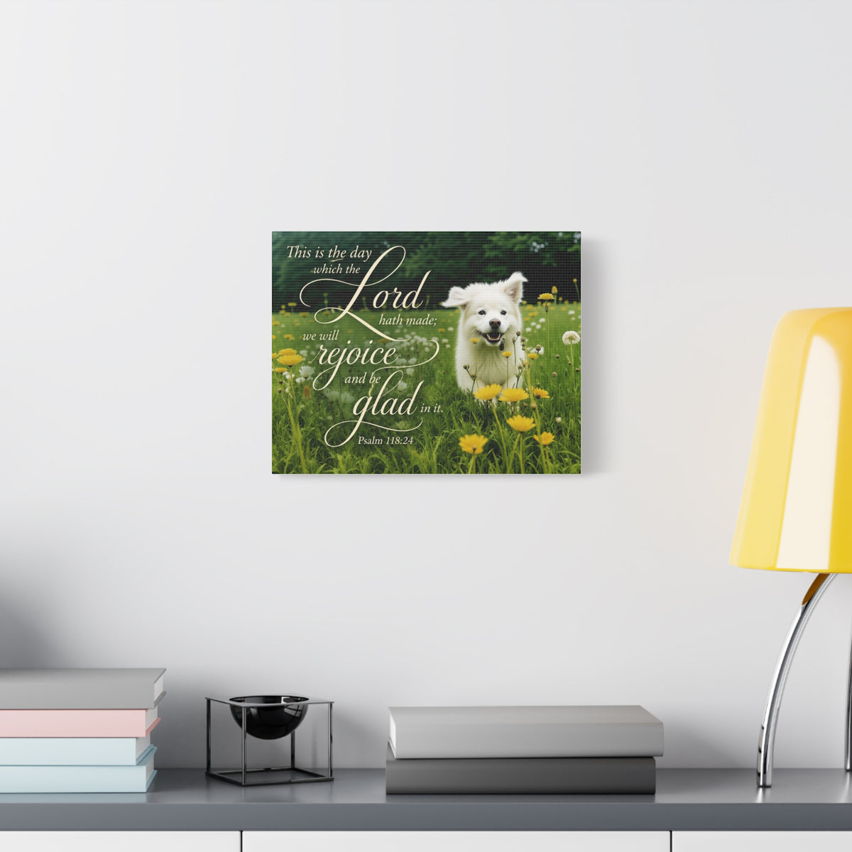 Rejoice Puppy - Canvas