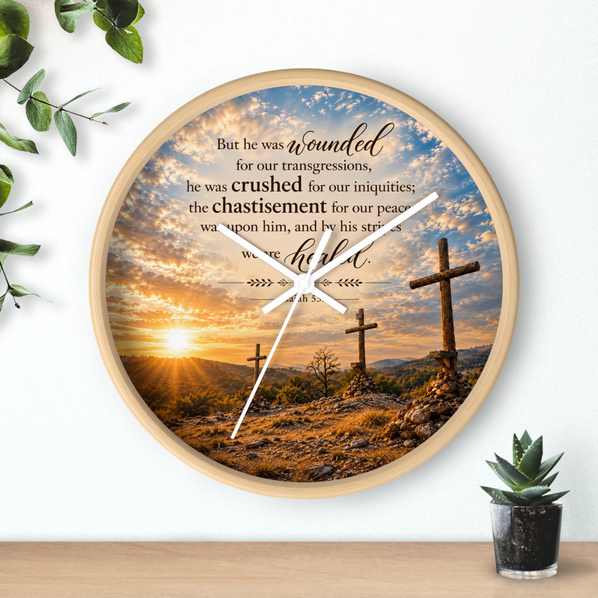 By His Stripes - Clock