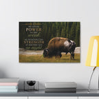 Strength Bison | Canvas