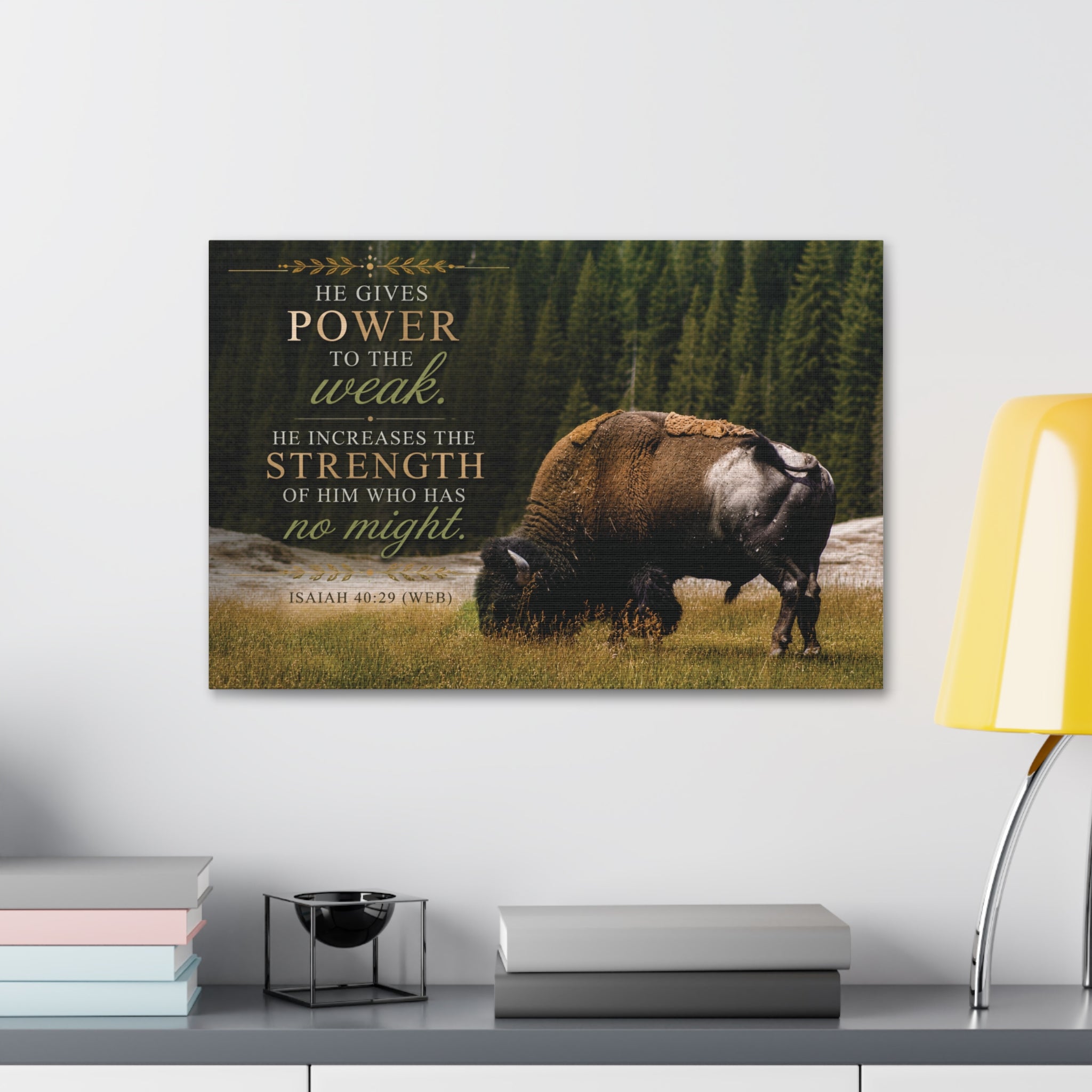 Strength Bison | Canvas
