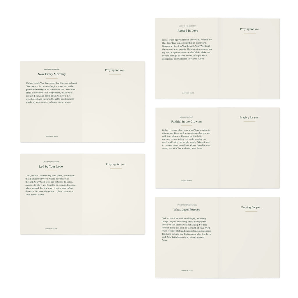 Inspirational Flower Greeting Cards 5-Pack – Sympathy, Love & Encouragement