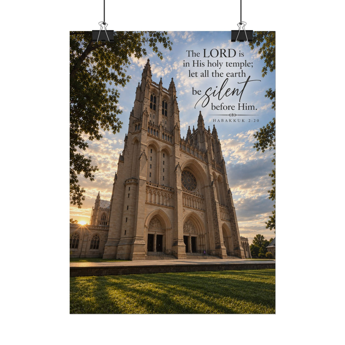 Be Still Before Him Cathedral - Poster