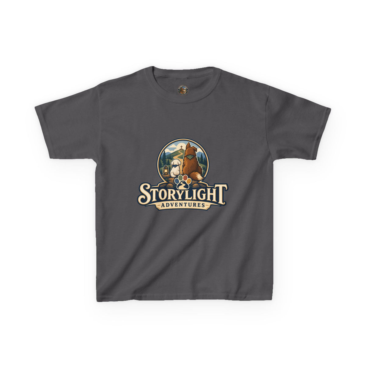 Kids T‑Shirt — "Storylight Adventures" Logo Tee for Kids | Cute Outdoor Adventure Shirt