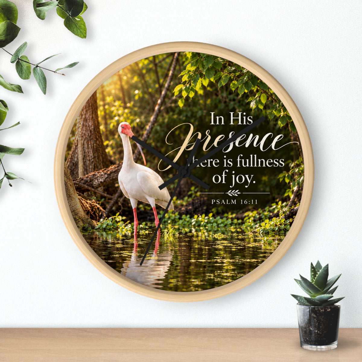 In His Presence Ibis - Clock