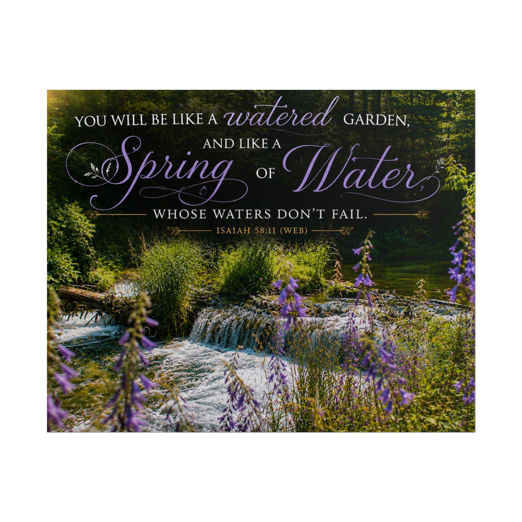 Purple waterfall | Poster