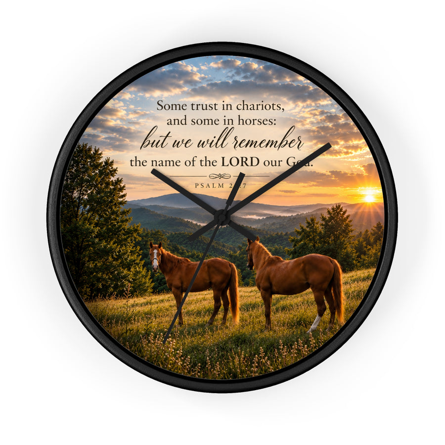 Remember the Name Horses - Wall Clock