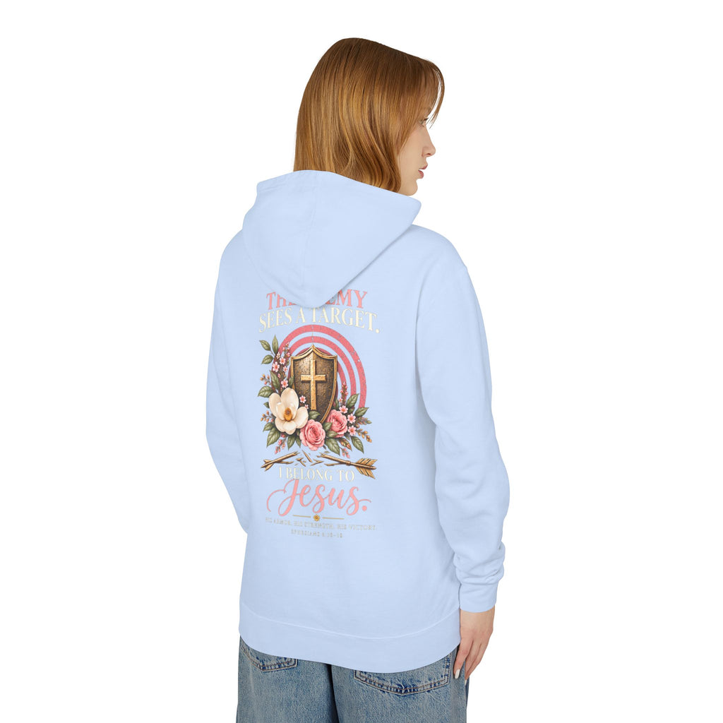 I Bear His Name - Women's Lightweight Hooded Sweatshirt